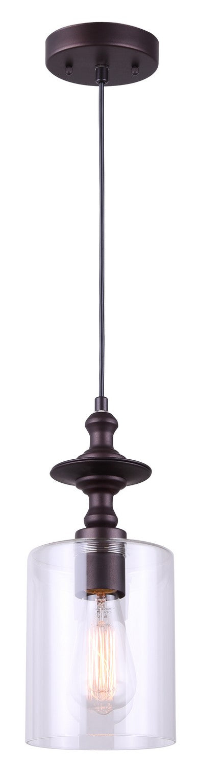 Canarm IPL276B01ORB One Light Pendant, Oil Rubbed Bronze