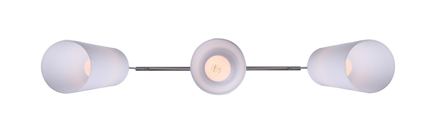 Canarm IPL379A03BPT Three Light Pendant, Brushed Pewter