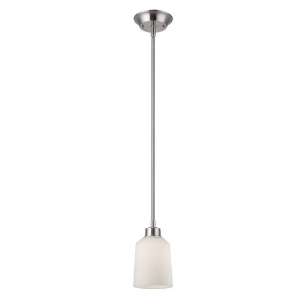 Canarm IPL431A01BN One Light Pendant, Brushed Nickel