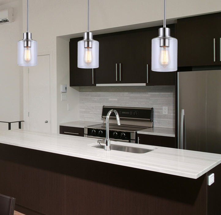 Canarm IPL531A01BN One Light Pendant, Brushed Nickel