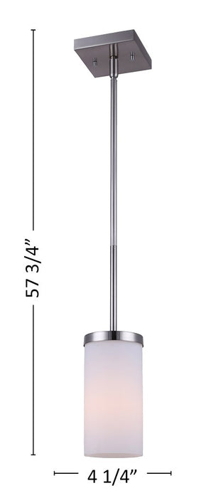Canarm IPL578A01BN One Light Pendant, Brushed Nickel