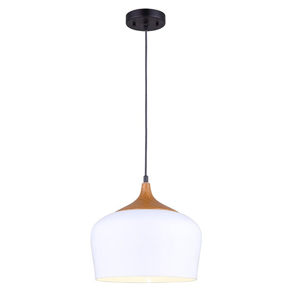 Canarm IPL614A01WH One Light Pendant, White