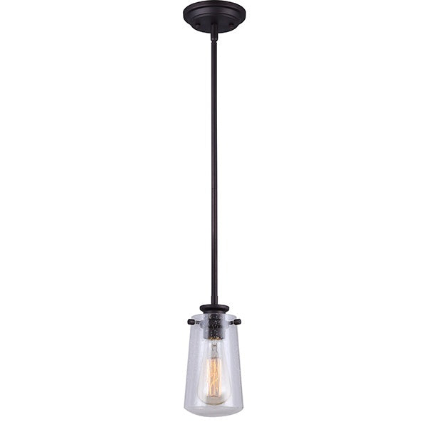 Canarm IPL623A01ORB One Light Pendant, Oil Rubbed Bronze