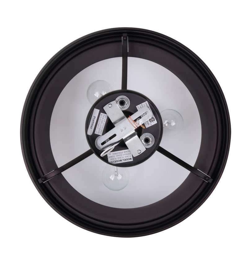 Canarm ISF286A03ORB Three Light Semi Flush Mount, Oil Rubbed Bronze