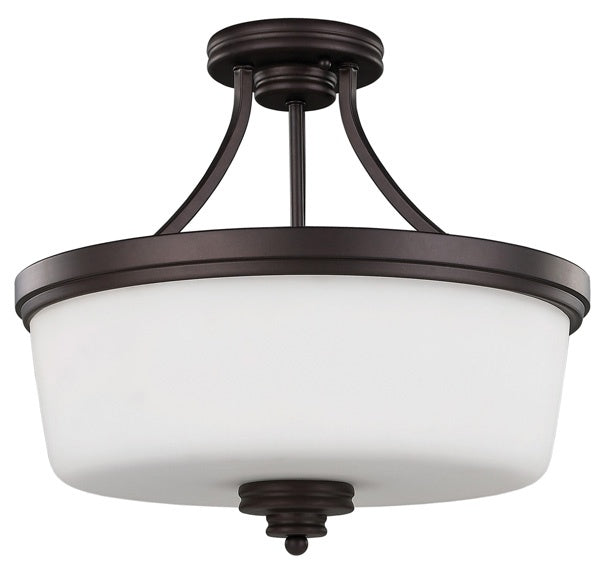 Canarm ISF286A03ORB Three Light Semi Flush Mount, Oil Rubbed Bronze