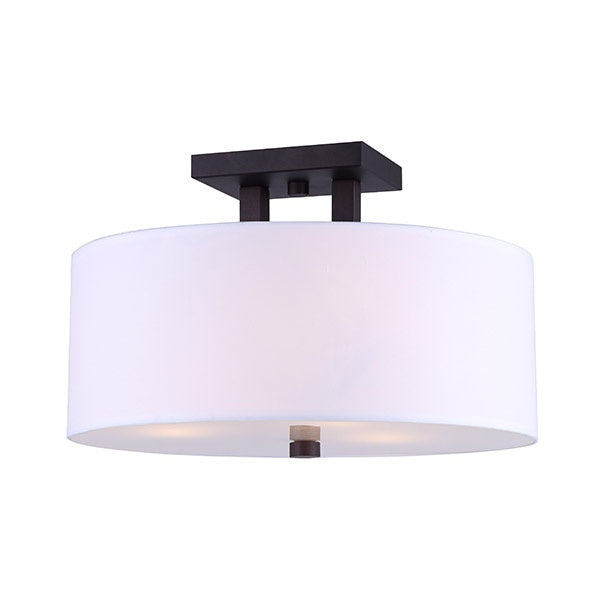 Canarm ISF578A03ORB Three Light Semi Flush Mount, Oil Rubbed Bronze