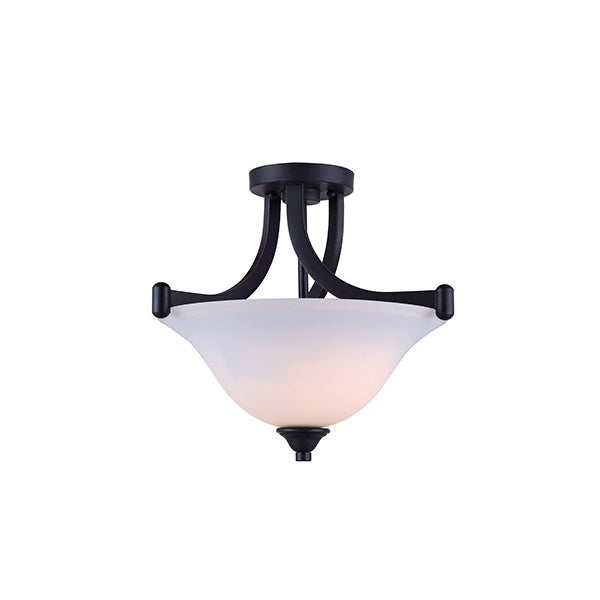 Canarm ISF587A02RA Two Light Semi Flush Mount, Rubbed Antique Bronze