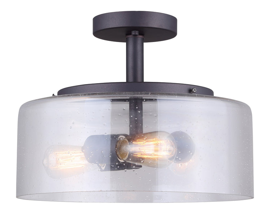 Canarm ISF633A03ORB Three Light Semi Flush Mount, Oil Rubbed Bronze