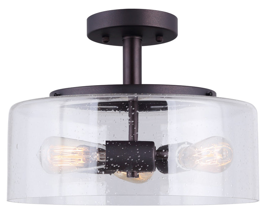 Canarm ISF633A03ORB Three Light Semi Flush Mount, Oil Rubbed Bronze