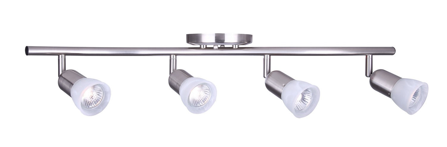 Canarm IT356A04BPT10 Four Light Track, Brushed Pewter