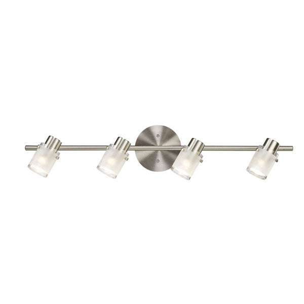 Canarm IT406A04BN10 Four Light Track, Brushed Nickel