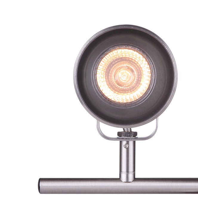 Canarm IT622A04BN10 Four Light Track, Brushed Nickel
