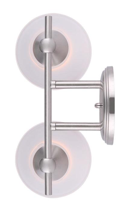 Canarm IVL221A02BPT Two Light Vanity, Brushed Pewter