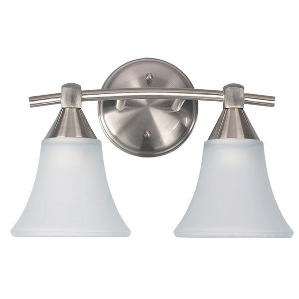 Canarm IVL221A02BPT Two Light Vanity, Brushed Pewter