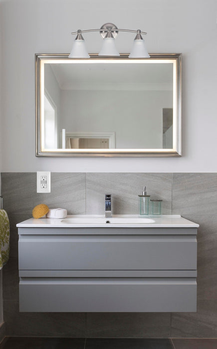 Canarm IVL221A03BPT Three Light Vanity, Brushed Pewter