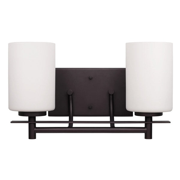 Canarm IVL363A02ORB Two Light Vanity, Oil Rubbed Bronze