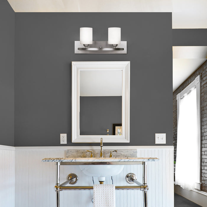 Canarm IVL370A02BPT Two Light Vanity, Brushed Pewter