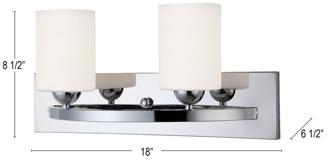 Canarm IVL370A02CH-O Two Light Vanity, Chrome