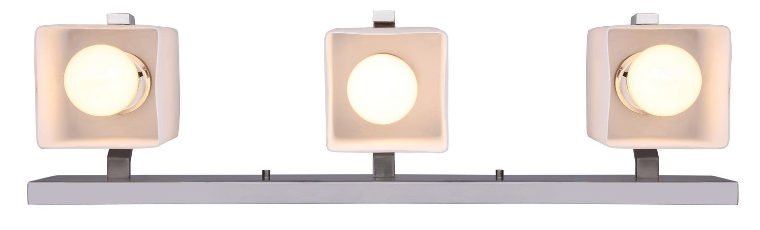Canarm IVL422A03BN Three Light Vanity, Brushed Nickel