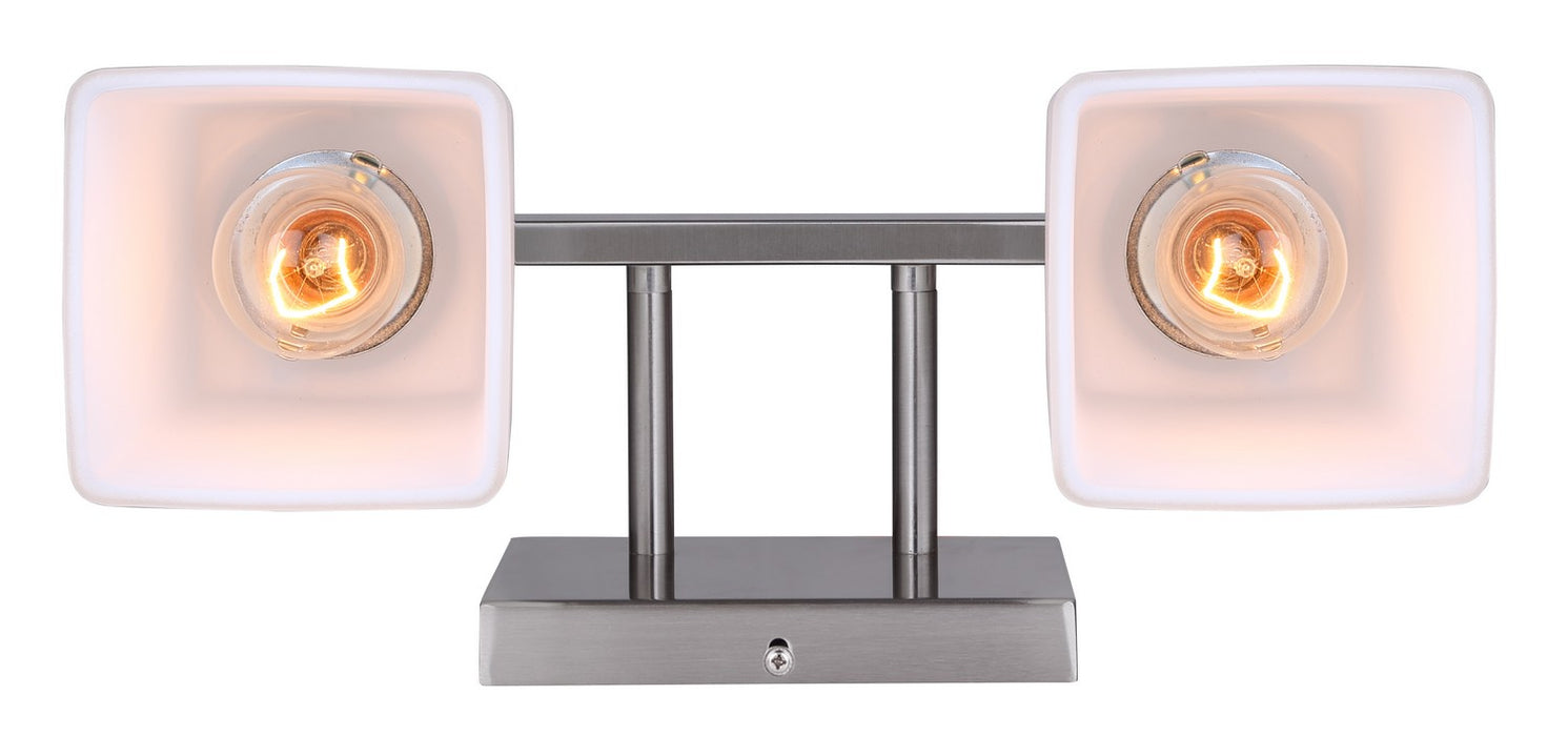 Canarm IVL472A02BN Two Light Vanity, Brushed Nickel