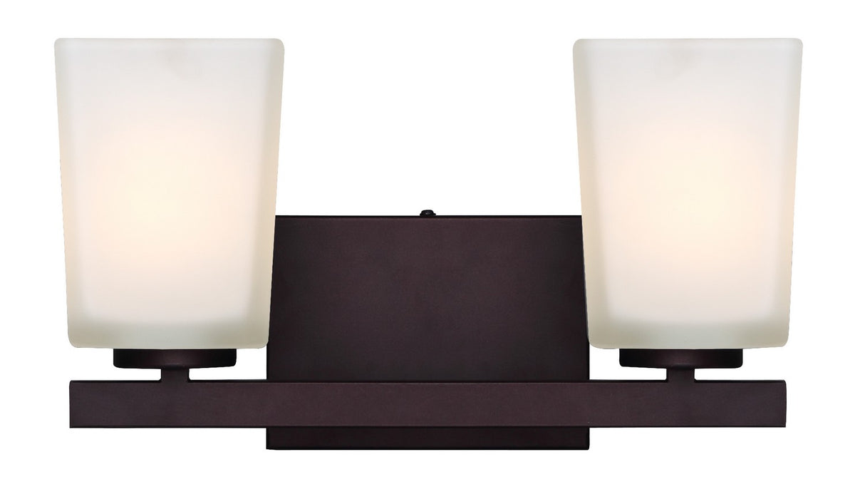Canarm IVL472A02ORB Two Light Vanity, Oil Rubbed Bronze