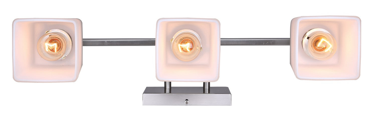 Canarm IVL472A03BN Three Light Vanity, Brushed Nickel