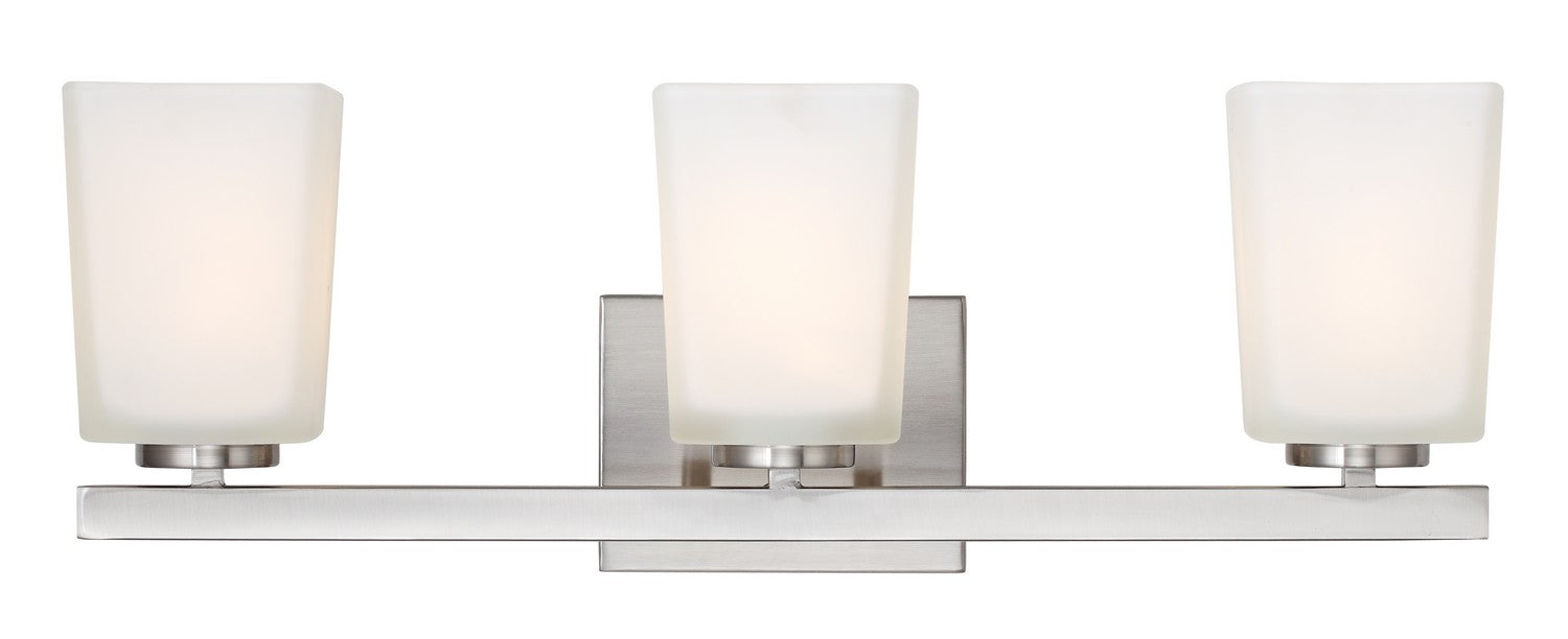 Canarm IVL472A03BN Three Light Vanity, Brushed Nickel