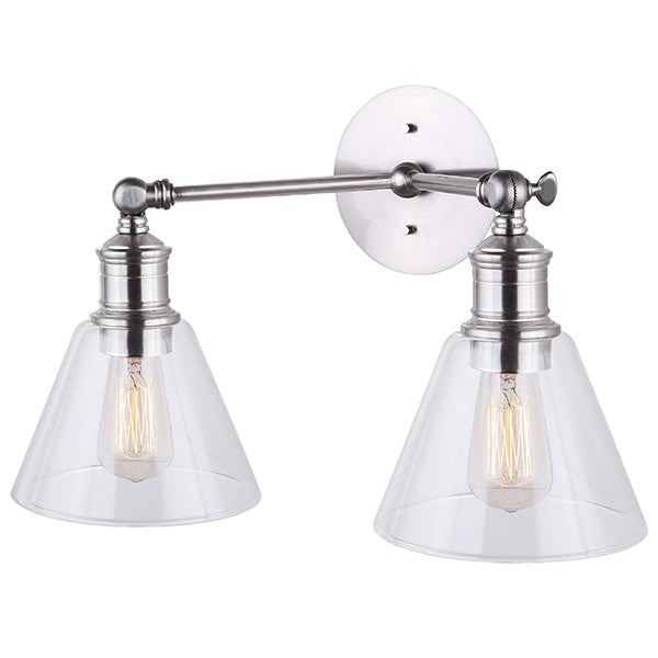Canarm IVL628A02BN Two Light Vanity, Brushed Nickel