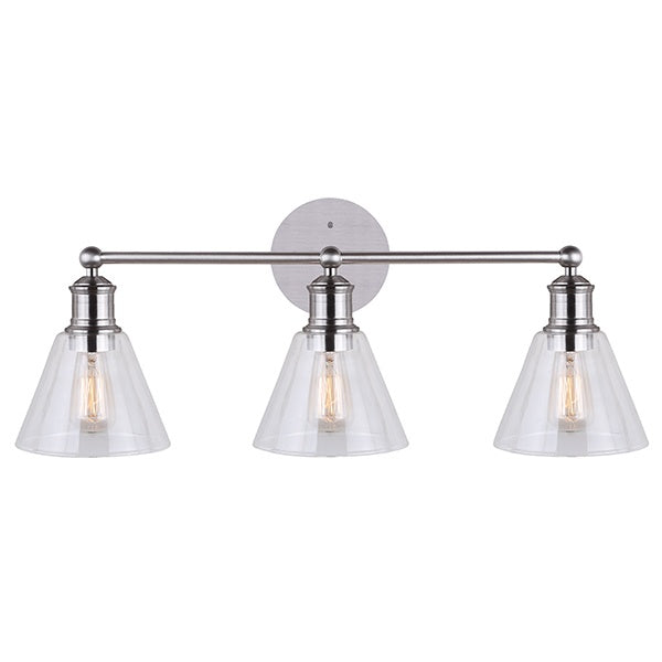 Canarm IVL628A03BN Three Light Vanity, Brushed Nickel