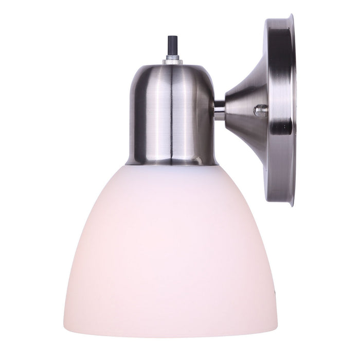 Canarm IWF084BN One Light Wall Sconce, Brushed Nickel