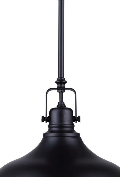 Canarm LPL103A01BK One Light Pendant, Black