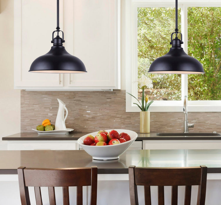Canarm LPL103A01BK One Light Pendant, Black