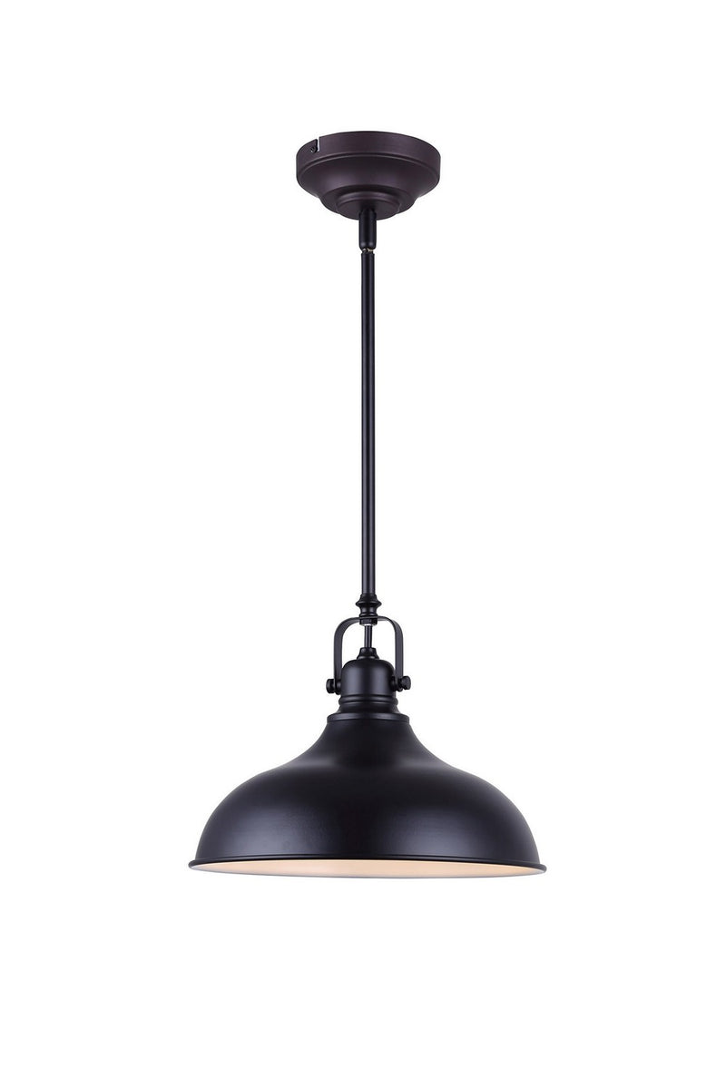 Canarm LPL103A01BK One Light Pendant, Black