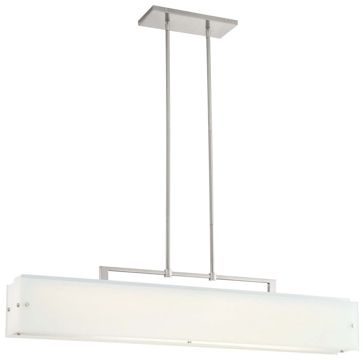 George Kovacs P1326-084-L LED Island Pendant, Brushed Nickel