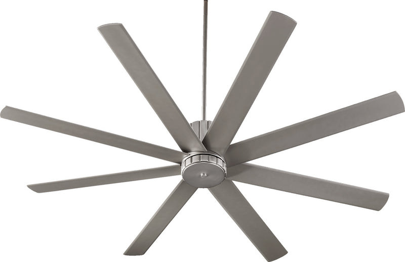 Quorum 96728-65 72" Ceiling Fan, Satin Nickel