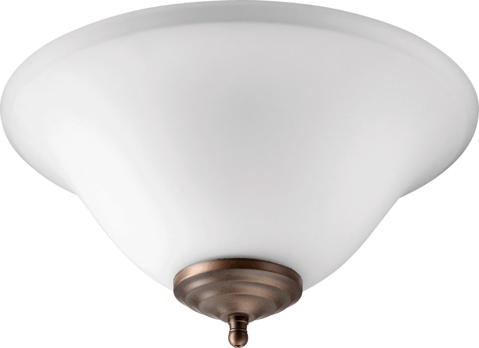 Quorum 1177-801 LED Fan Light Kit, Satin Nickel / Oiled Bronze