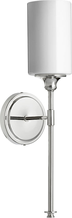 Quorum 5309-1-62 One Light Wall Mount, Polished Nickel