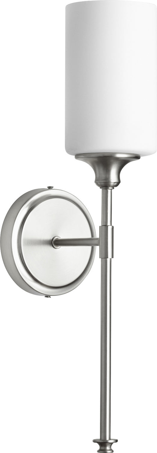 Quorum 5309-1-65 One Light Wall Mount, Satin Nickel