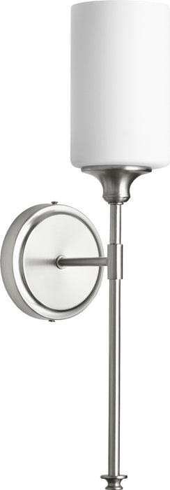 Quorum 5309-1-65 One Light Wall Mount, Satin Nickel