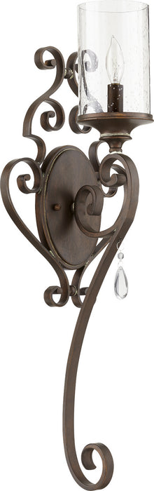 Quorum 5473-1-39 One Light Wall Mount, Vintage Copper