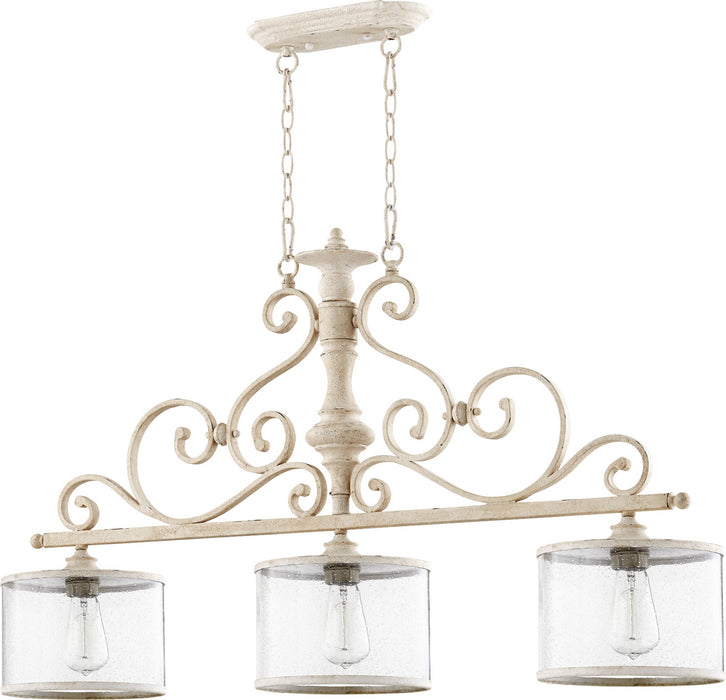 Quorum 6573-3-70 Three Light Island Pendant, Persian White