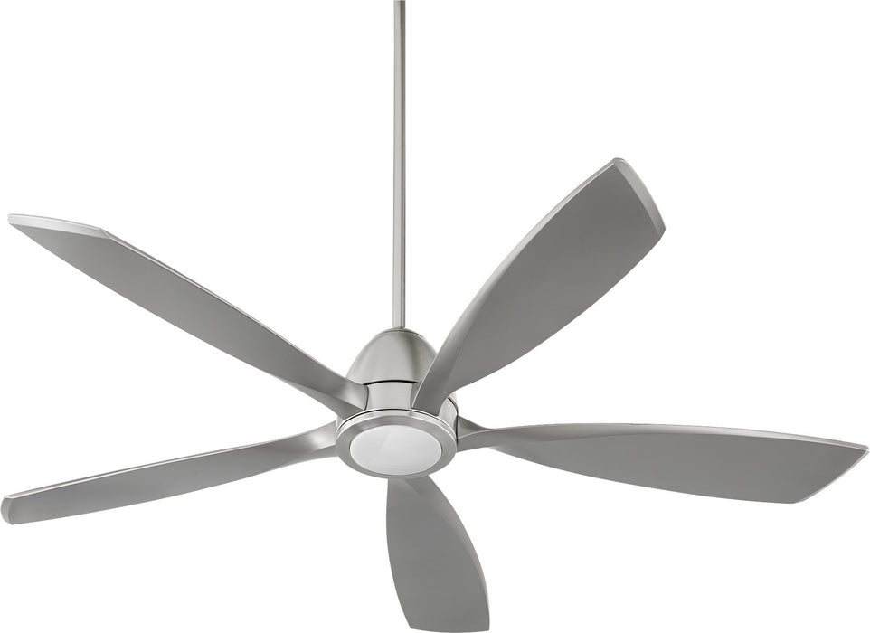 Quorum 66565-65 56" Ceiling Fan, Satin Nickel