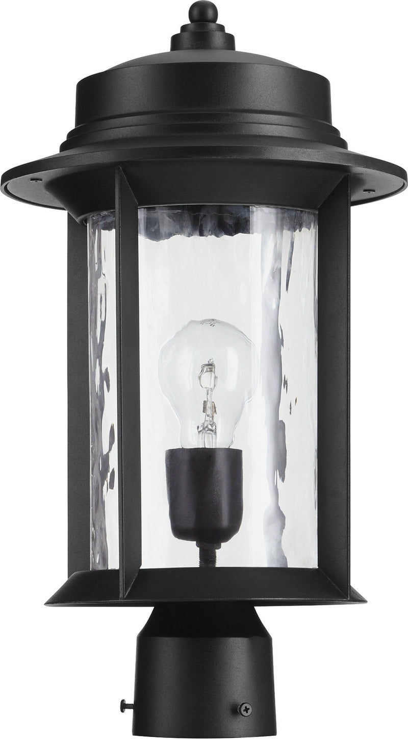 Quorum 7248-9-69 One Light Post Mount, Textured Black