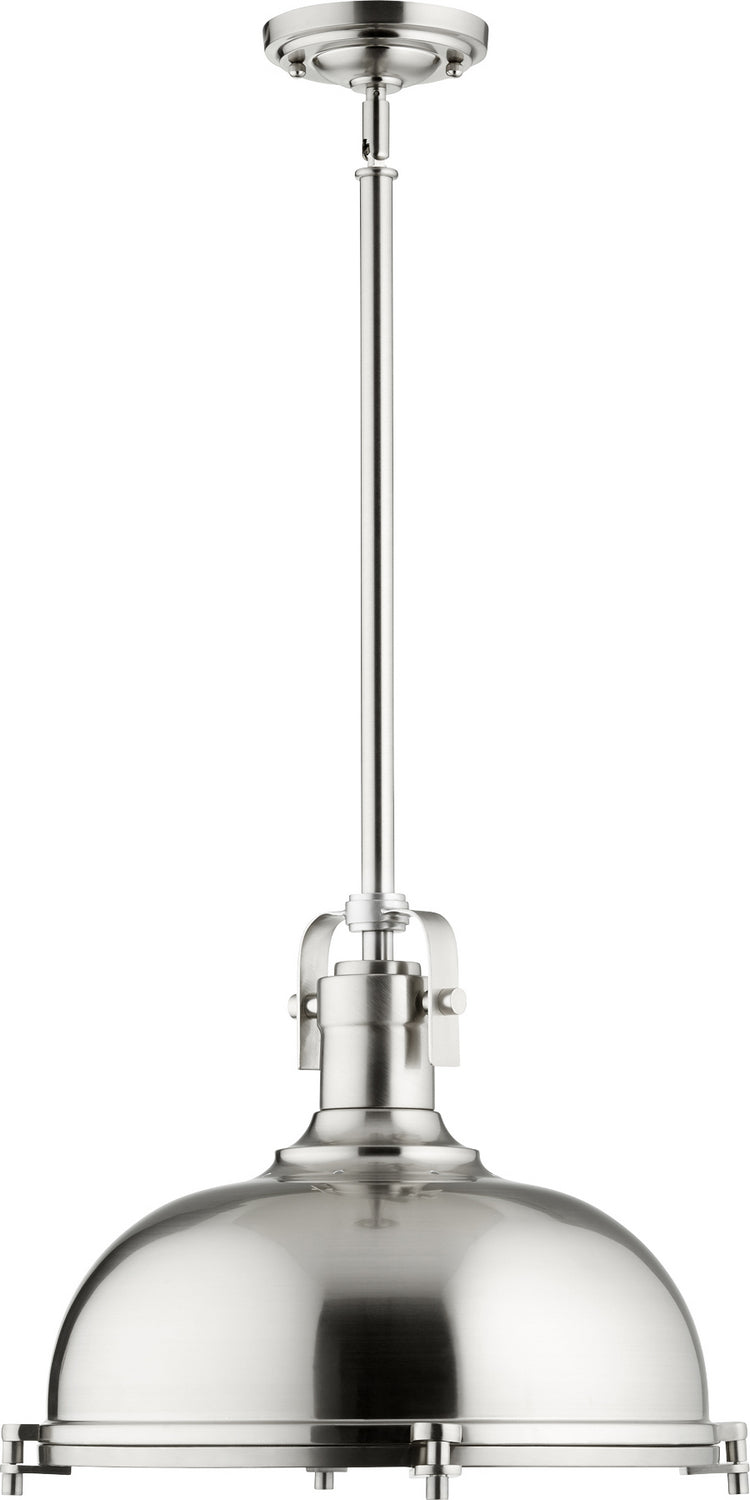 Quorum 804-17-65 One Light Pendant, Satin Nickel