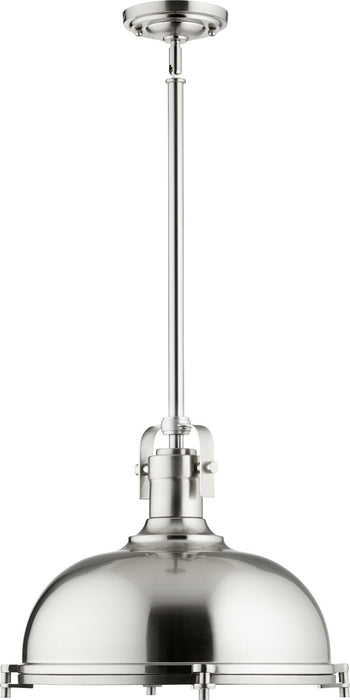 Quorum 804-17-65 One Light Pendant, Satin Nickel