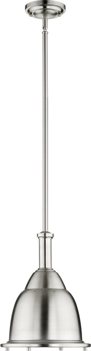 Quorum 805-10-65 One Light Pendant, Satin Nickel