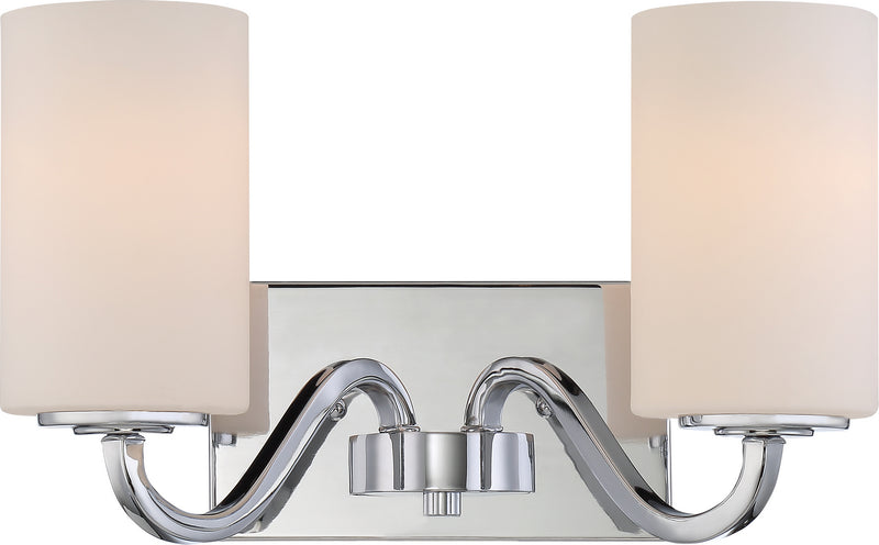 Nuvo Lighting 60-5802 Two Light Vanity, Polished Nickel