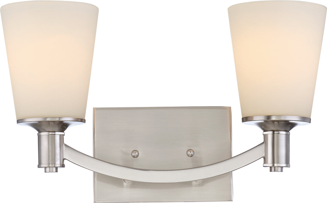 Nuvo Lighting 60-5822 Two Light Vanity, Brushed Nickel