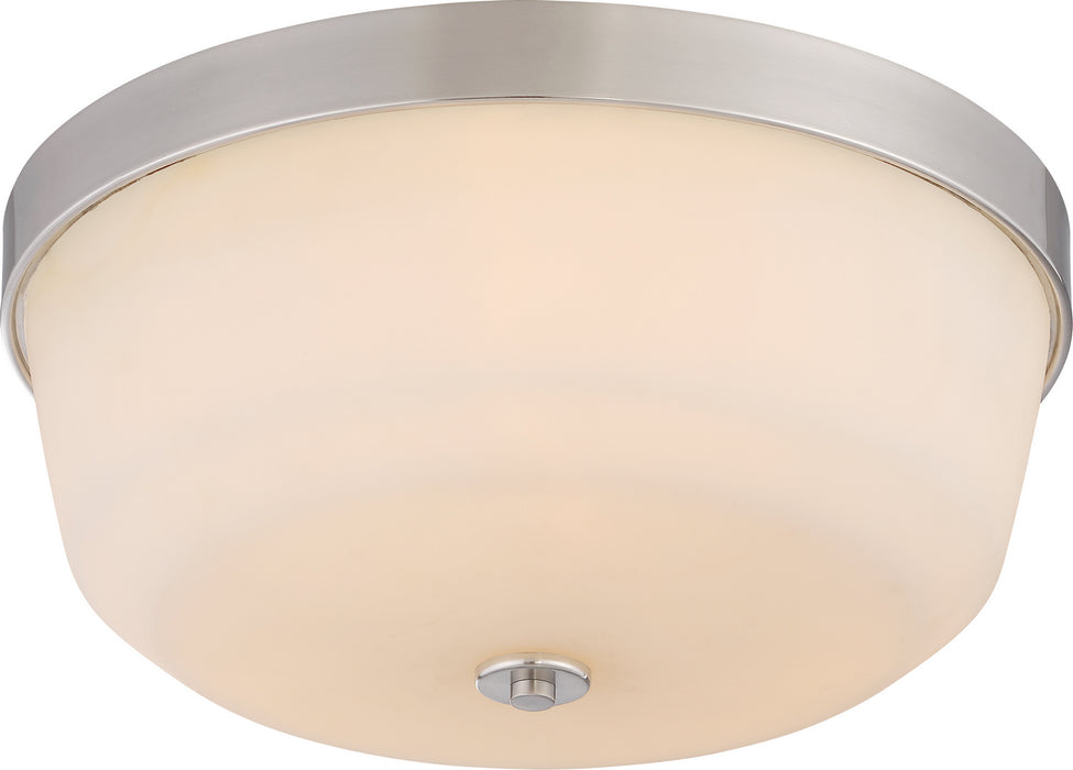 Nuvo Lighting 60-5824 Three Light Flush Mount, Brushed Nickel