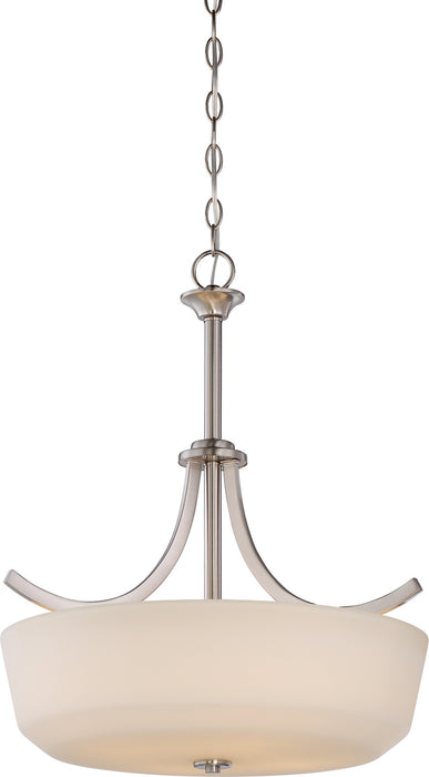 Nuvo Lighting 60-5827 Four Light Pendant, Brushed Nickel